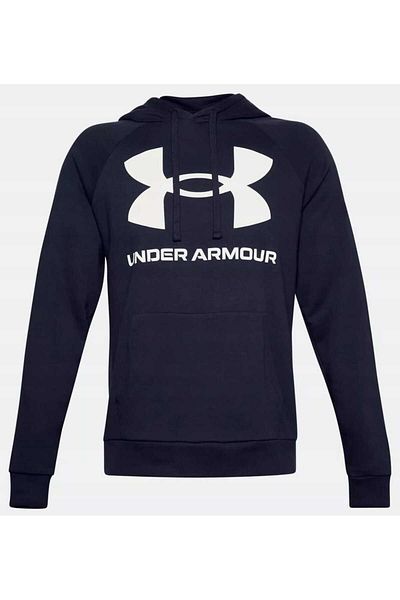 Under Armour Hanorac UA Rival Fleece Big Logo HD-NVY pentru bărbați, negru
