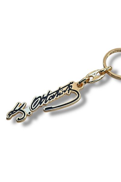 The Simu Ataturk Signed Metal Keychain