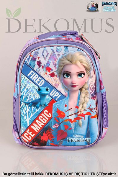 Disney New Season Licensed Elsa Frozen Large Size School Bag Salto Ice Magic with Dekomus