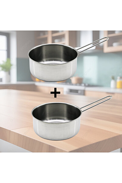 QuarVit 14 Cm Çelik Paslanmaz Sos Tavası Sosluk (2 ADET)