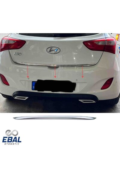EBAL OTO AKSESUAR Hyundai I30 Krom Bagaj Alt Çıtası 2011-2017 Arası P.çelik