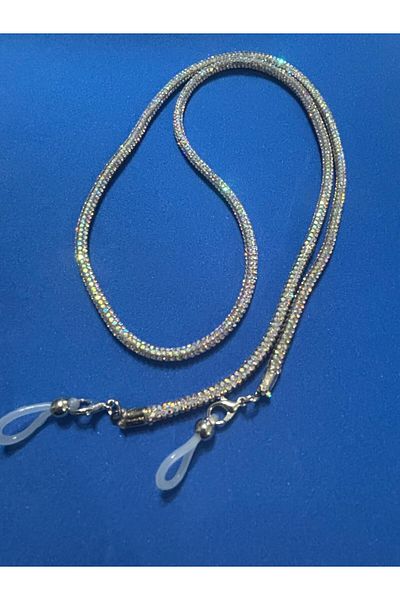 BEİLYS COSMETİCS & ACCESSORY Crystal Stone Glasses Chain and Lanyard