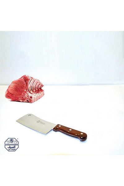 ALSAIF Japanese Cleaver with Brown Plastic Handle