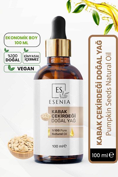 ESENIA 100% Pure Pumpkin Seed Oil - Natural Herbal Essential Oil 100ml