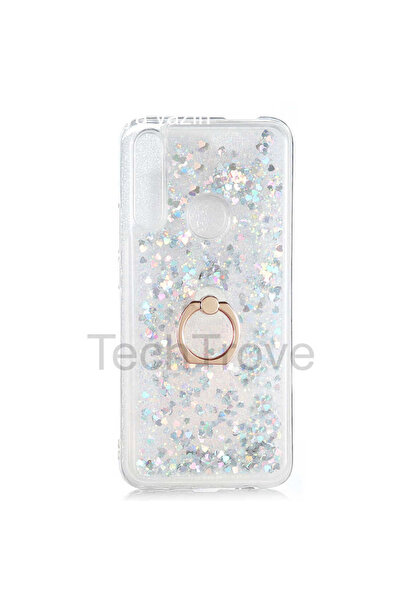 TechTrove Huawei Y9 Prime 2019 Kılıf Simli Sıvılı Tasarım Kamera Koruma Çıkın...
