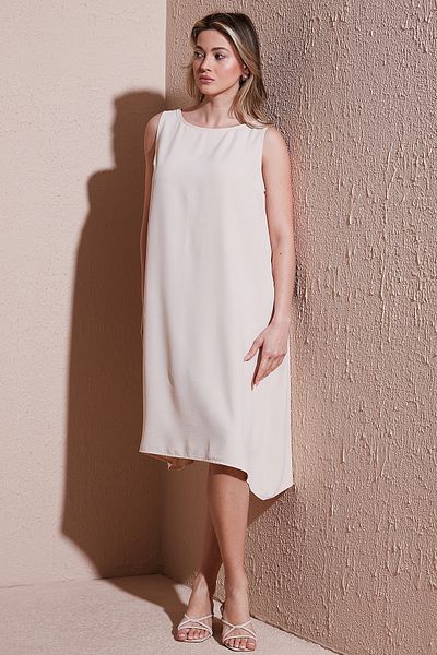 Fashion Friends Regular Fit Crew Neck Sleeveless Flounce Dress Dress 25Y0630K1