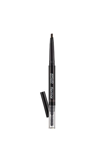 Flormar قلم حواجب بزاوية بني غامق