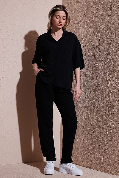 Fashion Friends Relaxed Fit Normal Waist Straight Leg Pants Pants 25Y0550K1