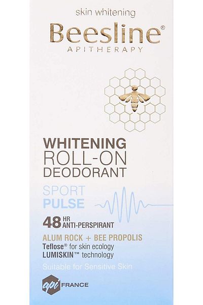 Beesline Beesline Sport Plus Roll-On Deodorant for Skin Lightening, 50ml, Unisex