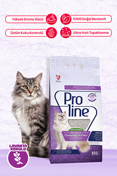 Pro Line Proline 10 Lt Lavantalı Kedi Kumu + Kürek