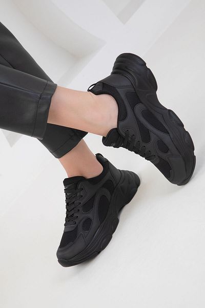 SOHO Black-Black Women's Sneaker 20566