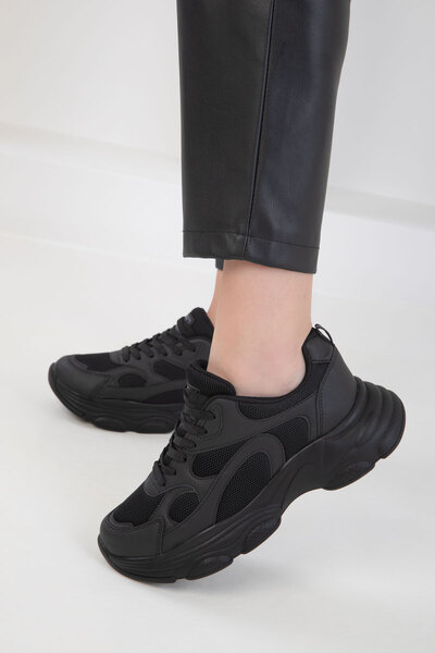 SOHO Siyah-Siyah Kadın Sneaker 20566