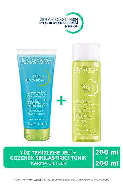 Bioderma Sebium Losyon Sebium Köpüren Jel 200 ml