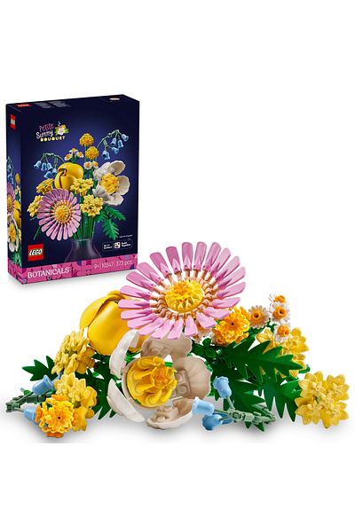 LEGO ®   Botanicals Small Yellow Bouquet 10347 - 9+ Flower Model Making Set (373 Pr)