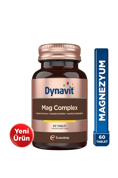 Dynavit Mag Complex 60 Tablets- Magnesium Malate, Magnesium Citrate, Magnesium Bisglycinate