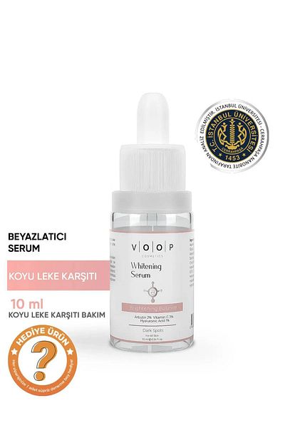 VOOP Whitening Tone - Mini Whitening Serum 10 ml |   2% Arbutin, 3% Vitamin C, 1% Hyaluronic Acid