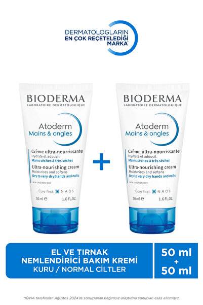 Bioderma Atoderm Kuru Ciltler Onarıcı Nemlendirici El & Tırnak Bakım