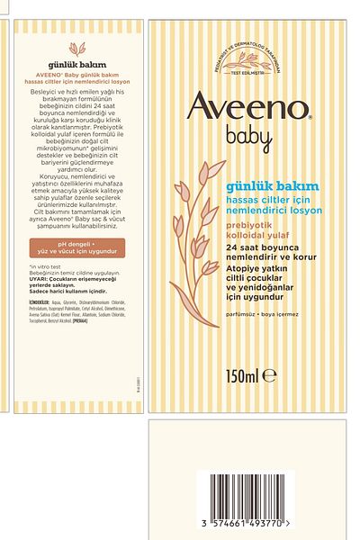 AVEENO لوشن مرطب للبشرة الحساسة للعناية اليومية - هدية مقاس تجريبي