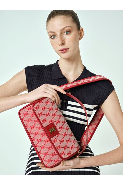 Pierre Cardin Red Women's Shoulder Bag 05Po25Y2041