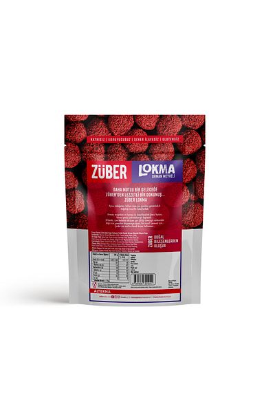 Züber Lokma Forest Fruit Cocoa Peanut Butter Fruit Ball 96 Gr X3 Pieces