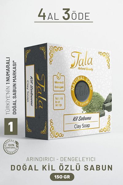 Tala Clay Soap Natural Pore Tightening Refreshing 150 Gr