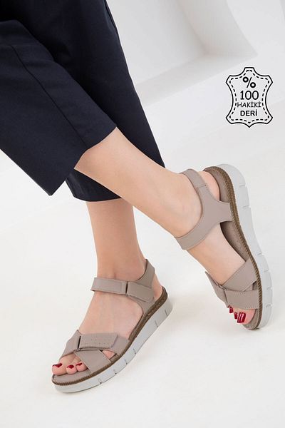 SOHO Nerz Echtes Leder Damen Sandalen 20538