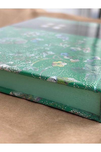 Adalinhome Atakids Lizy Leather Cover Flower Patterned Notebook 14X20 cm 70 Sheets Hard Cover
