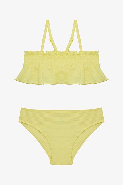 Penti Dievčenská súprava žltých bikín Lilly Lemon Bandeau