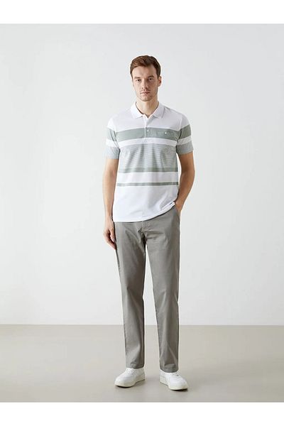 LC Waikiki Tricou pentru bărbați LCWAIKIKI Classic Polo Guler cu mânecă scurtă în dungi