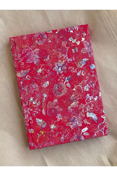 Adalinhome Atakids Lizy Leather Cover Flower Patterned Notebook 14X20 cm 70 Sheets Hard Cover