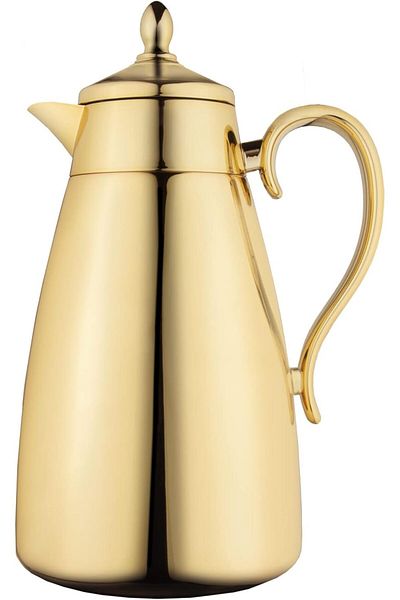 ALSAIF Shahd Coffee And Tea Vaccum Flask Size: 1 Liter, Colour: Gold