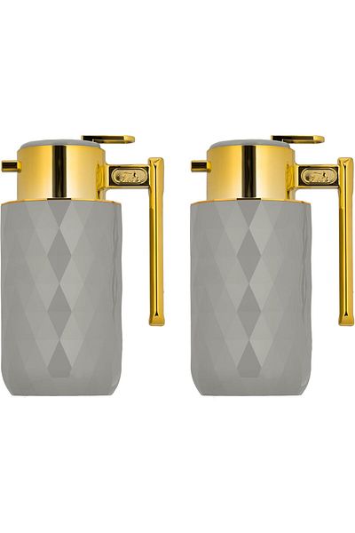 ALSAIF Yaqut 2-pieces Coffee And Tea Vacuum Flask,1l/1l, Light Grey