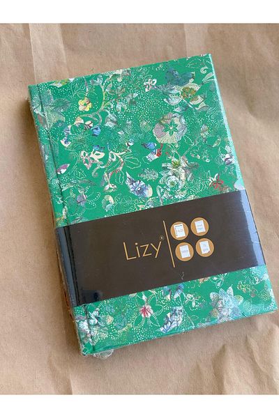 Adalinhome Atakids Lizy Leather Cover Flower Patterned Notebook 14X20 cm 70 Sheets Hard Cover
