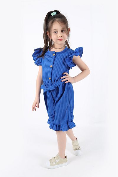 aden kids Salopetă elegantă pentru fete cu curea - țesătură elastică confortabilă - 4-12 ani - vacanță, sărbători și utilizare zilnică