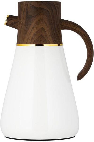 ALSAIF Coffee And Tea Vaccum Flask In Brown / Leak-proof And Keeps Drinks Hot 1 Liter