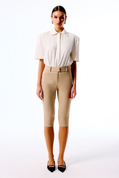 Love On Friday Glare High Waist Capri (Mink)