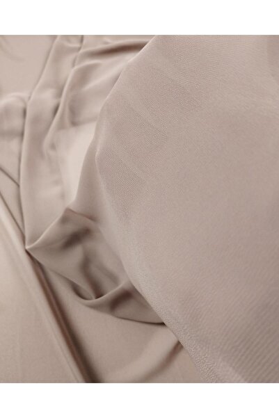 Kumaş Parça Σκούρο Μπεζ Σιφόν - 145 cm