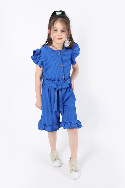 aden kids Salopetă elegantă pentru fete cu curea - țesătură elastică confortabilă - 4-12 ani - vacanță, sărbători și utilizare zilnică