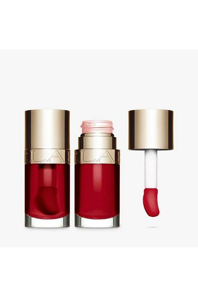 Clarins Lip Comfort Oil - 03 Cherry | Nourishing Tinted Lip Oil with High Shine