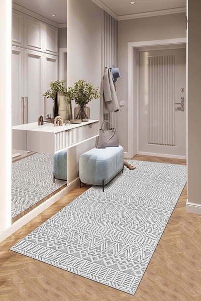 West Home Machine Washable Digital Non-Slip Base Stain-Resistant Kitchen Carp...