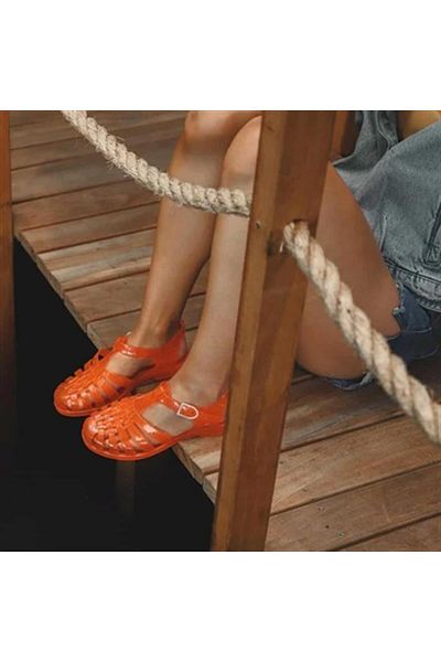 MEDUSE Orange Flamme Mother and Child Sandals