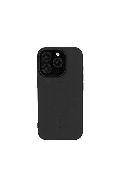 Gm Blackcase - Iphone 15 Plus - Magsafe Özellikli Geri Dönüşüm Siyah Kılıf