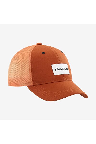Salomon TRUCKER CURVED Şapka BURNT HENNA LC2024400