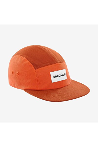 Salomon CAP 5 PANEL Şapka BURNT HENNA LC2023900