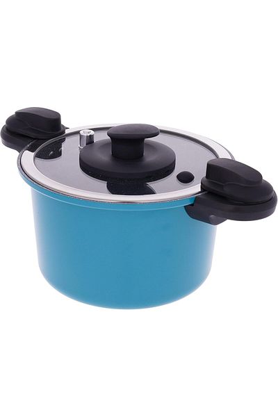 ALSAIF Vetro Low Pressure Cooker 24x15.8cm Forged Aluminum 3.0m Size: 6l Color: Green K797005/gr
