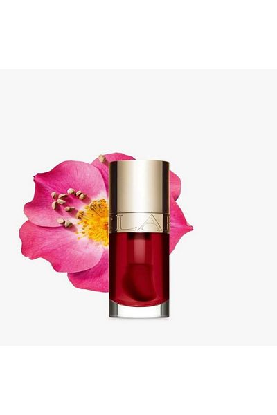 Clarins Lip Comfort Oil - 03 Cherry | Nourishing Tinted Lip Oil with High Shine