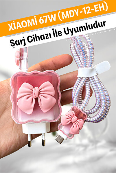 WANNA PROTECT Xiaomi 67w Uyumlu Şarj Kılıfı Başlığı Adaptörü Koruma Redmi Kab...