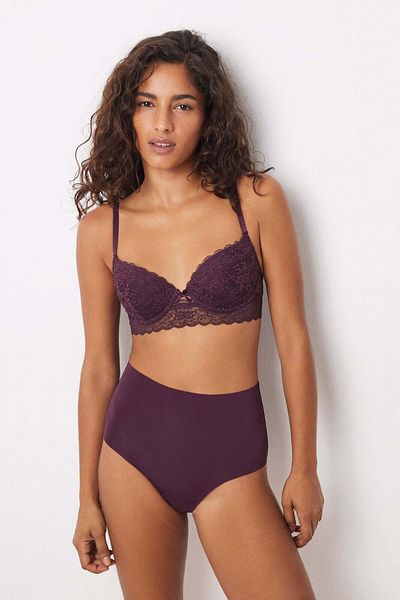 Women'secret Lilac microfibre high waist panty