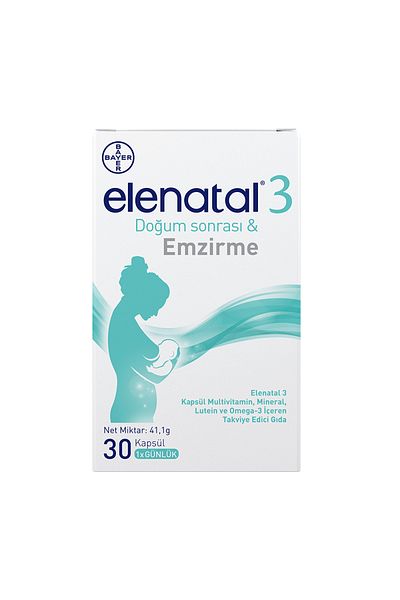 Elenatal 3 30 Capsules - (Skt: 01/2027)