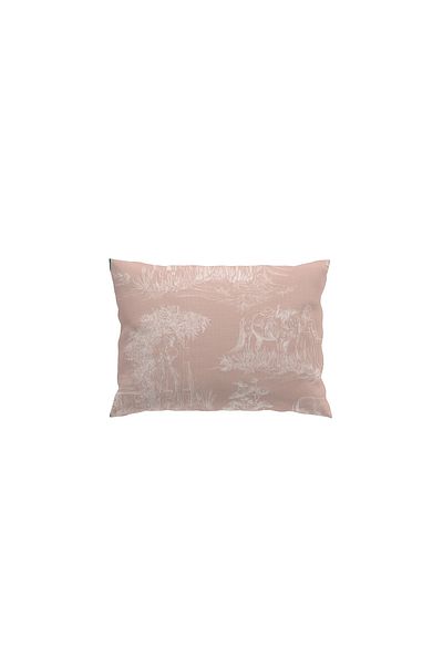 Filamente Double Sided Throw Pillow Cover Toile De Jouy Style